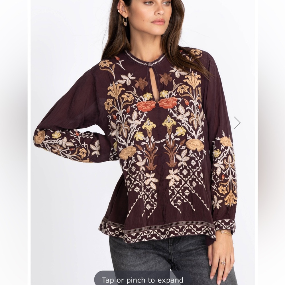 NWT- Johnny Was Frankie Blouse size Small